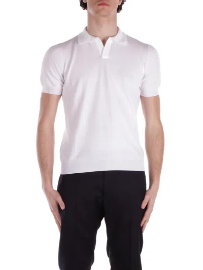 Tagliatore T-shirts And Polos White In Bianco Chiari E Naturali