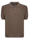 Tagliatore Classic Brown Polo T-shirt In Brown