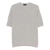 Tagliatore Knitted T-shirt In Grey
