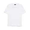 Tagliatore Men White Cotton Jersey Crewneck T-shirt In White