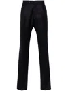 Tagliatore Montecarlo Mid-rise Tailored Trousers In Blue