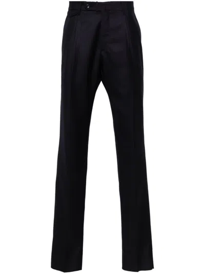 Tagliatore Montecarlo Mid-rise Tailored Trousers In Blue