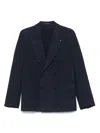 Tagliatore Tailored Blue Double-breasted Jacket With Notched Lapel In Blue