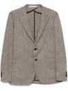 Tagliatore Herringbone Blazer