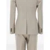 Tagliatore Pinstripe Double-breasted Suit In Gray