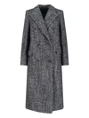 Tagliatore Tailored Black Jacket With Classic Collar And Sophisticated Silhouette In Gray