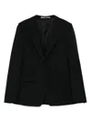 Tagliatore Tailored Black Jacket With Notched Lapel In Black