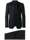 Tagliatore Tailored Black Virgin Wool Suit Set In Black