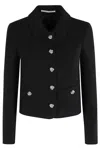 Tagliatore Tailored Black Wool Jacket With Classic Collar In Black
