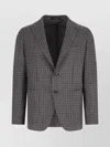 Tagliatore Tailored Blazer Houndstooth Front Pockets In Black