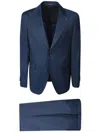 Tagliatore Blue Tailored Suit In Blue