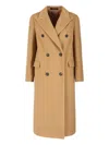 Tagliatore Tailored Brown Coat With Structured Design And Clean Lines In Brown