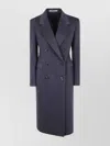 Tagliatore Tailored Double-breasted Coat Notched Lapels In Blue