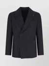Tagliatore Tailored Double-breasted Jacket Notch Lapel In Gray