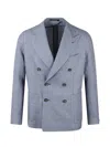 Tagliatore 'montecarlo' Blazer Featuring Back Vent In Blue