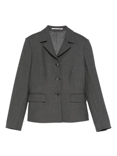 TAGLIATORE TAILORED GRAY JACKET WITH NOTCHED COLLAR