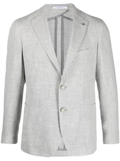 TAGLIATORE TAILORED GREY HERRINGBONE JACKET
