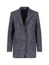 Tagliatore Tailored Grey Jacket With Sleek Silhouette In Gray
