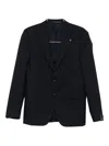 Tagliatore Two-button Blazer In Blue