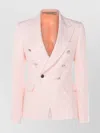 Tagliatore Tailored Jacket Button Detailing In Pink