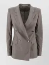 Tagliatore Tailored Jacket With Back Vent And Flap Pockets In Gray