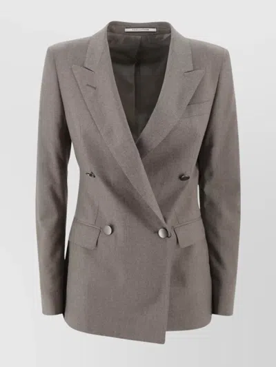 TAGLIATORE TAILORED JACKET WITH BACK VENT AND FLAP POCKETS