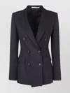 Tagliatore Tailored Jacket With Button Detailing And Flap Pockets In Blue