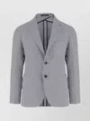 Tagliatore Tailored Jacket With Buttoned Cuffs In Gray