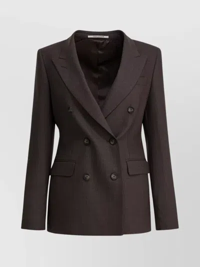 TAGLIATORE TAILORED JACKET WITH FLAP POCKETS AND NOTCH LAPEL