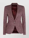 Tagliatore Tailored Jacket With Flap Pockets And Vent In Pink