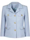 Tagliatore Tailored Jacket With Structured Silhouette In Blue