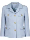 Tagliatore Tailored Jacket With Structured Silhouette In Blue
