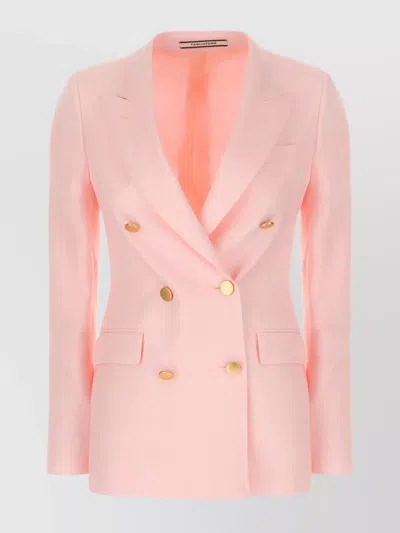 Tagliatore Tailored Jackets Gold Buttons In Pink