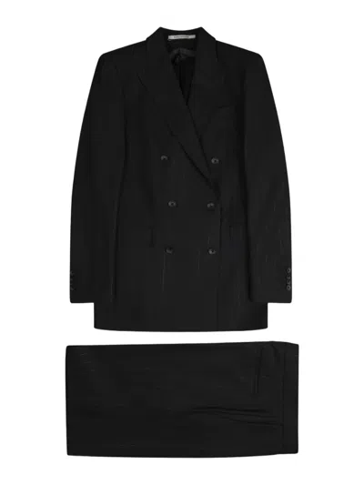 Tagliatore Tailored Jasmine Black Wool-blend Suit