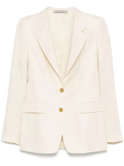 TAGLIATORE TAILORED LINEN BLAZER WITH NOTCH LAPEL
