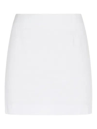 Tagliatore Tailored Mini Skirt In White