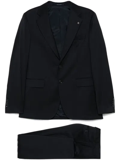 TAGLIATORE TAILORED PRUSSIAN BLUE WOOL SUIT