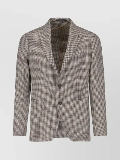 TAGLIATORE TAILORED SINGLE-BREASTED BLAZER WITH NOTCH LAPEL