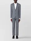 Tagliatore Tailored Single-breasted Wool Suit With Notch Lapel In Blue