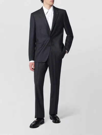 Tagliatore Tailored Slim Fit Flat Front Suit In Multi
