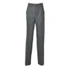 Tagliatore Tailored Straight-leg Trousers In Heathered Anthracite In Black