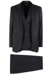 Tagliatore Long-sleeved Coat Belt Ring Trousers Suit