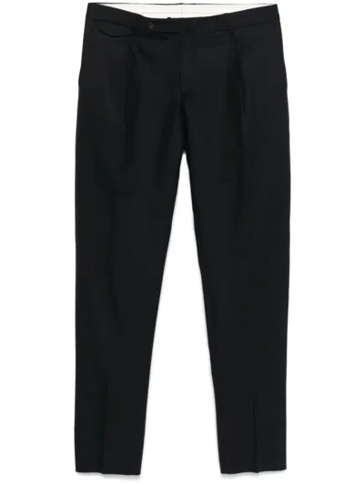 Tagliatore Tailored Trousers With Classic Waistband In Black