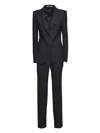 Tagliatore Paris Suit In Black Virgin Wool Blend