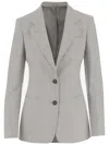 Tagliatore Beige Linen Blend Single-breasted Jacket