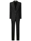 Tagliatore Tailored Wool And Silk Blend Suit In Black
