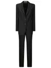 Tagliatore Tailored Wool And Silk Blend Suit In Black