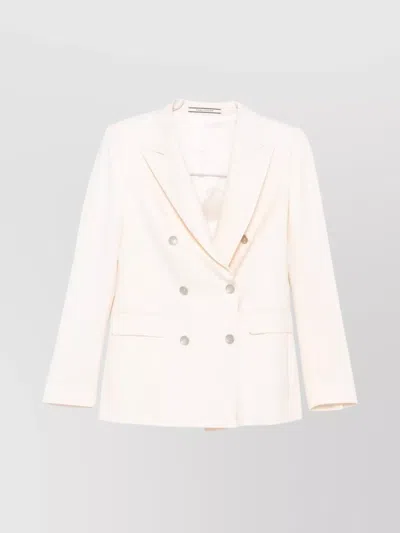 TAGLIATORE TAILORED WOOL BLEND JACKET FEATURING POCKETS