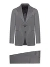 Tagliatore Single-breasted Wool Suit In Black