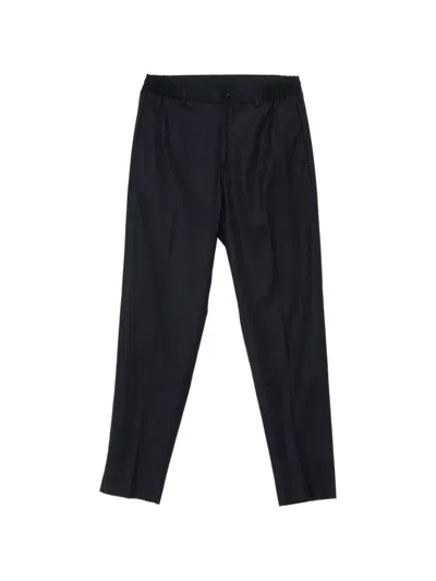 Tagliatore Tailored Wool Trousers In Blue